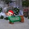 4ft. Airblown® Inflatable Christmas Dachshund with Green Sweater